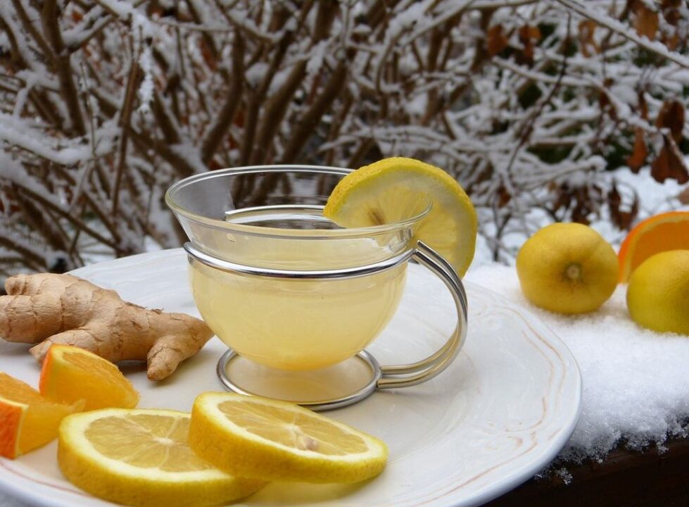 herbata z cytryną na bazie imbiru na potencję